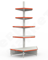 Стеллаж торцевой трапециевидный