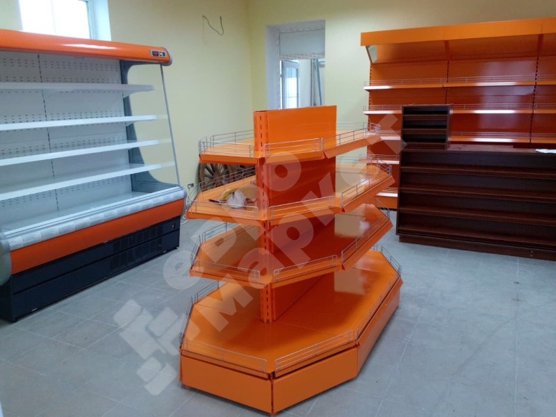 Стеллаж торцевой трапециевидный