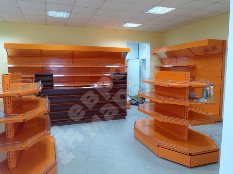 Стеллаж торцевой трапециевидный