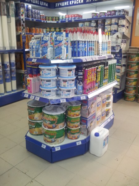 Стеллаж торцевой трапециевидный