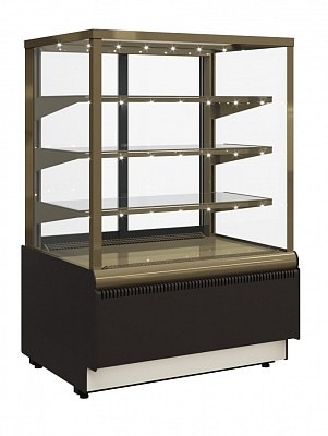 Витрина холодильная KC70 VV 1,3-1 STANDARD 9006-9005 (ВХСв-1,3д Carboma Cube Люкс ТЕХНО)