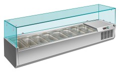 Настольная холодильная витрина для ингредиентов HICOLD VRX 1800 1/3