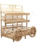 Арт. F010. Овощной развал пристенный с накопителем и двумя полками, в виде телеги EM-02.110.000 СБ