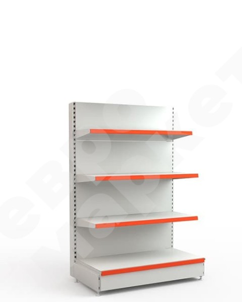 Прямой торговый торцевой стеллаж средний