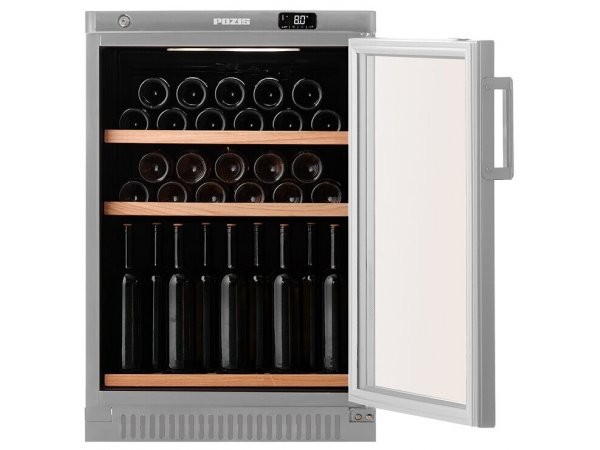 ШКАФ ВИННЫЙ "POZIS-Vine" ШВ-39 серебристый