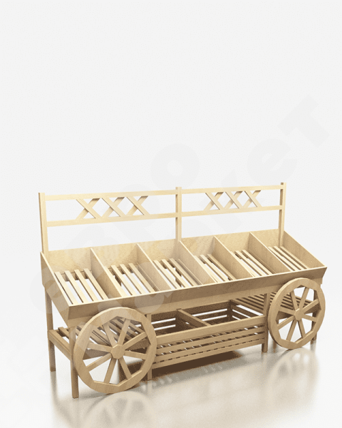 Арт. F007. Развал для овощей и фруктов с накопителем EM-02.107.000 СБ