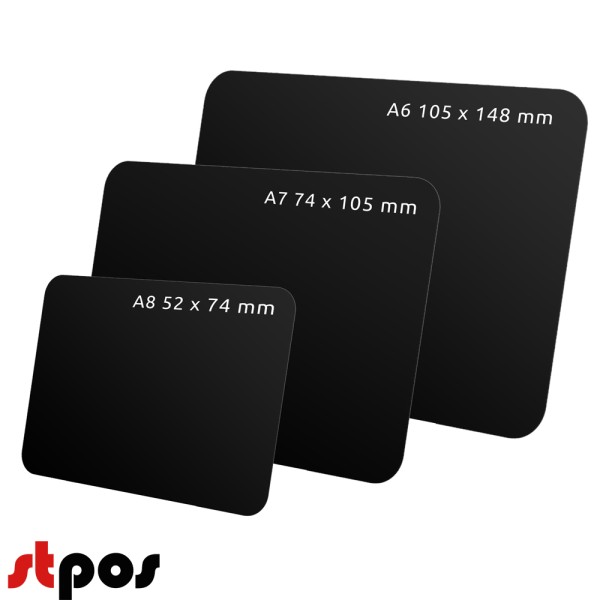 Меловой ценник А7, черный BB