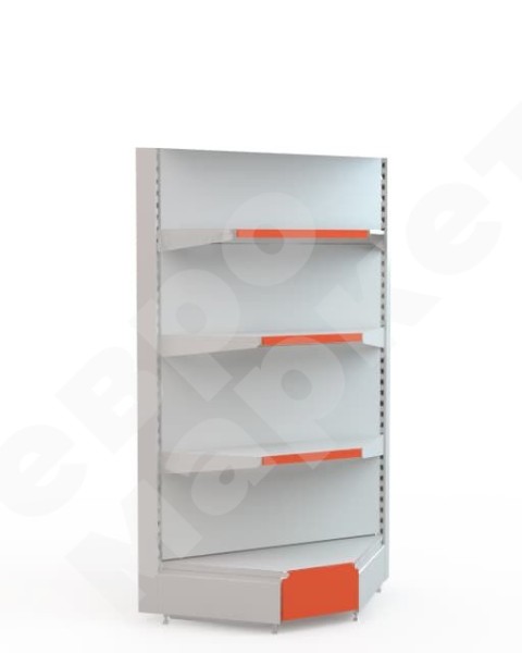 Стеллаж угловой с открытыми полками