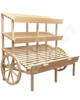 Арт. F005.Развал-телега для овощей и фруктов с тремя полками EM-02.105.000 СБ