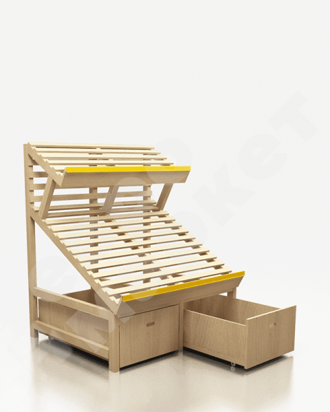 Овощной развал с дополнительной полкой и выдвижной корзиной EM-02.103.000 СБ