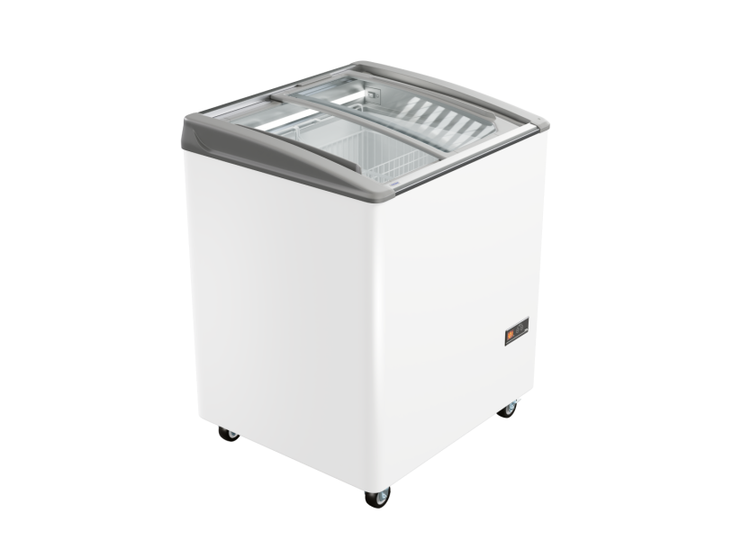 Морозильный ларь SD-206 Haier с изогнутым стеклом (2 корзины, ширина 740 мм)