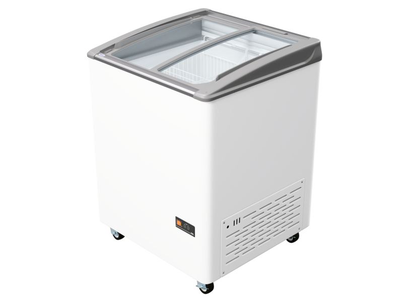 Морозильный ларь SD-206 Haier с изогнутым стеклом (2 корзины, ширина 740 мм)