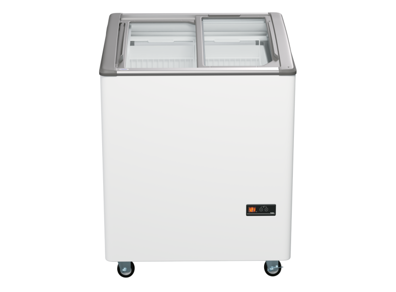 Морозильный ларь SD-206 Haier с изогнутым стеклом (2 корзины, ширина 740 мм)