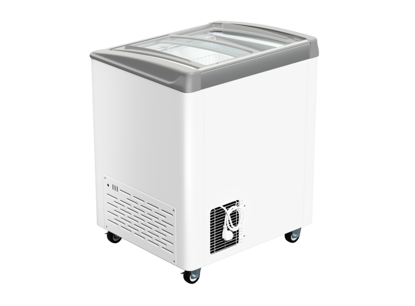 Морозильный ларь SD-206 Haier с изогнутым стеклом (2 корзины, ширина 740 мм)