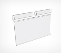 Ценникодержатель на крючок откидной VH 39 длина 70мм, прозрачный