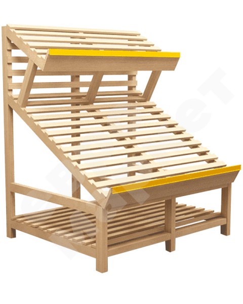 Арт. F002. Овощной развал пристенный с дополнительной полкой EM-02.102.000 СБ