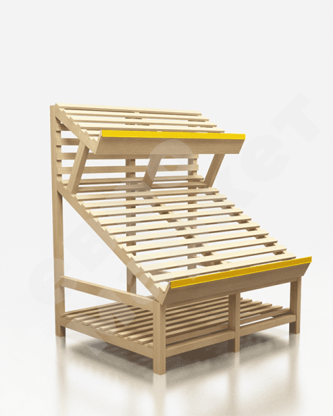 Арт. F002. Овощной развал пристенный с дополнительной полкой EM-02.102.000 СБ