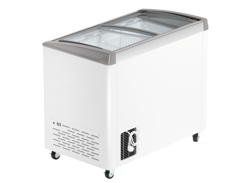 Морозильный ларь SD-336 Haier с изогнутым стеклом  (4 корзины, ширина 1075 мм)