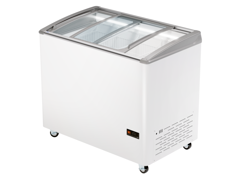 Морозильный ларь SD-336 Haier с изогнутым стеклом  (4 корзины, ширина 1075 мм)