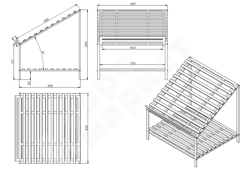 Овощной развал металлический