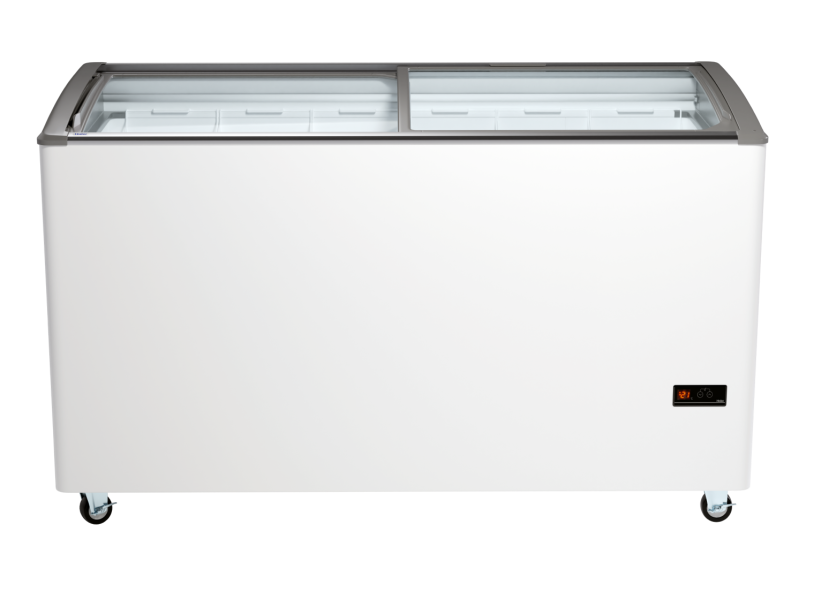 Морозильный ларь SD-516 Haier с изогнутым стеклом  (6 корзин, ширина 1550 мм)