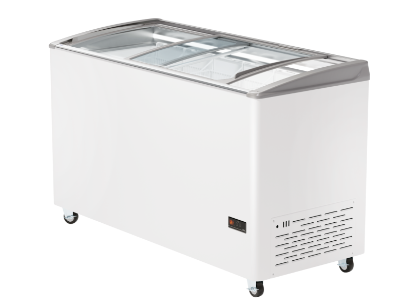 Морозильный ларь SD-516 Haier с изогнутым стеклом  (6 корзин, ширина 1550 мм)