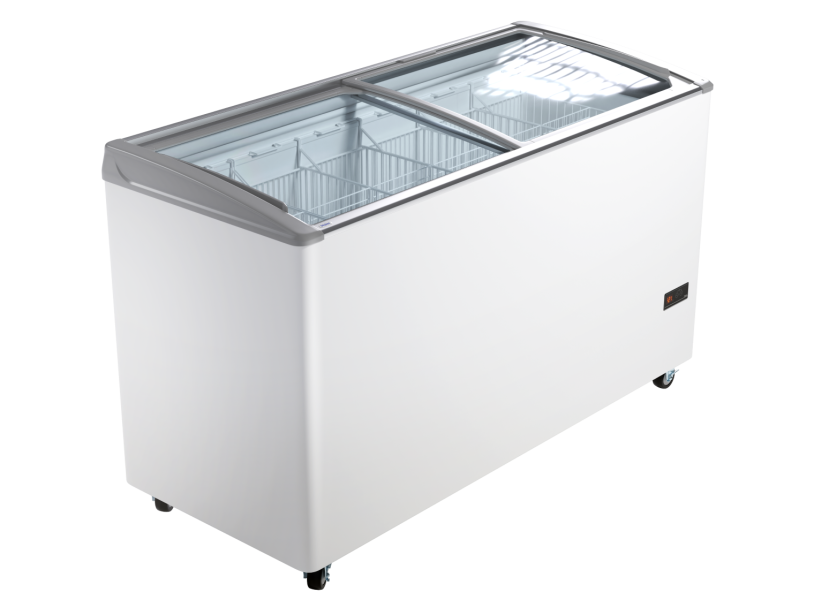 Морозильный ларь SD-516 Haier с изогнутым стеклом  (6 корзин, ширина 1550 мм)