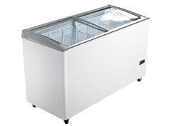 Морозильный ларь SD-516 Haier с изогнутым стеклом  (6 корзин, ширина 1550 мм)