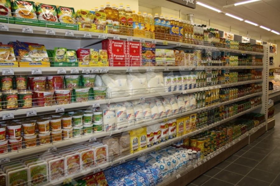 Стеллаж островной высокий