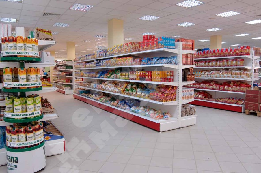 Стеллаж островной высокий