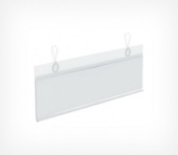 Ценникодержатель универсальный с отверстиями для клипс DBH60, длина 1250 мм, Прозрачный