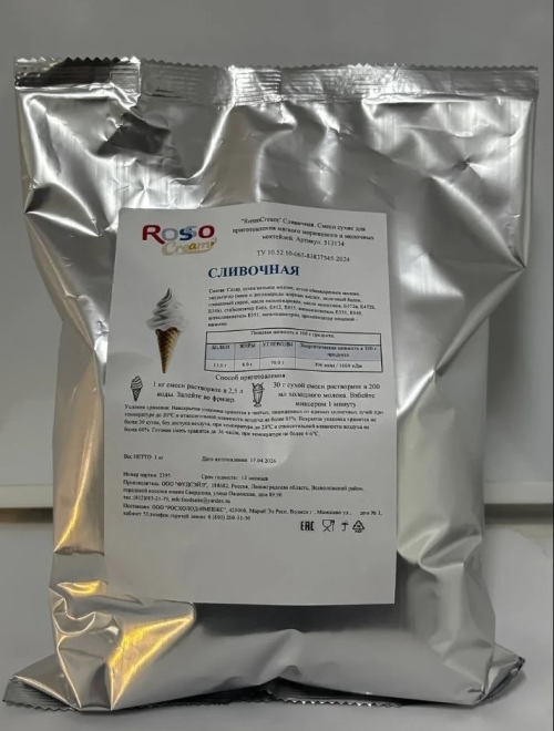 Смеси для мороженного и молочных коктейлей