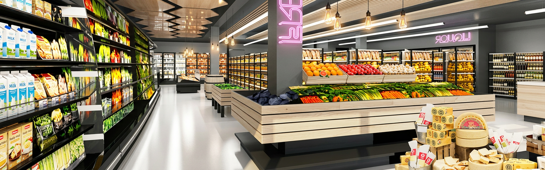 Оснащение универсама