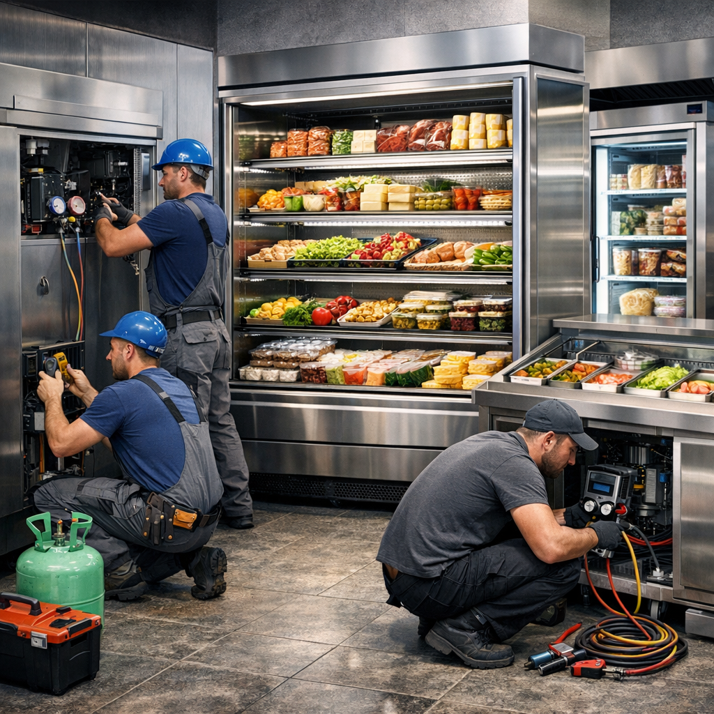 Монтаж и пуско-наладка холодильного оборудования на встроенном холодоснабжении