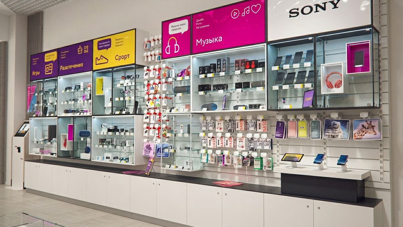 Оборудование магазина электроники