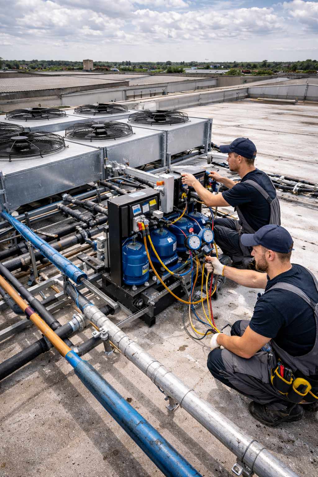 Монтаж холодильного оборудования на выносном холодоснабжении