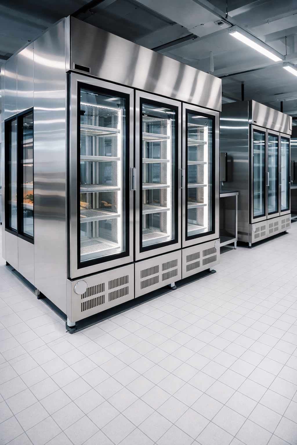 Монтаж холодильного оборудования на встроенном холодоснабжении