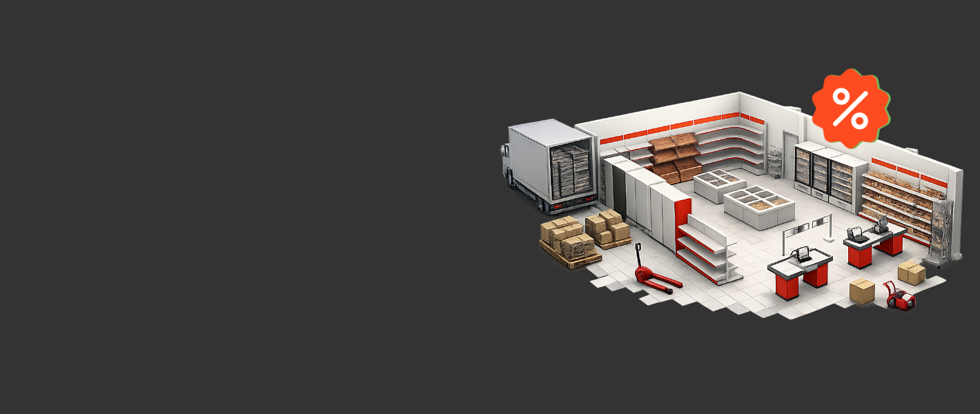 Комплексное оснащение торговых объектов под ключ